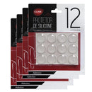 Protetor Adesivo de Silicone Redondo Anti Impacto para Porta e Maçaneta