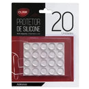 Protetor Adesivo de Silicone Redondo Anti Impacto para Porta e Maçaneta