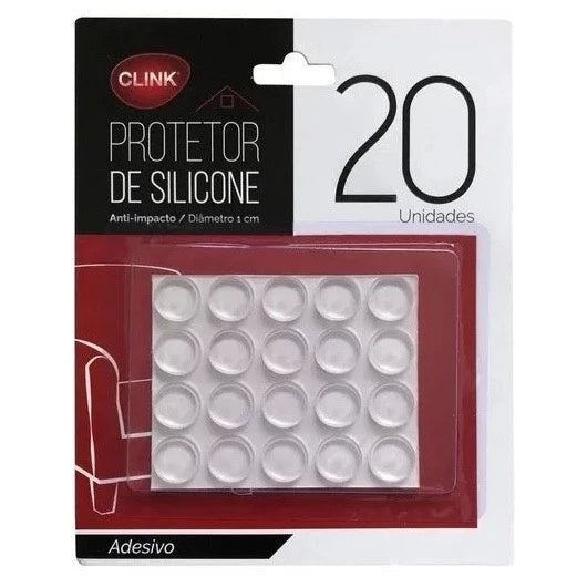 Protetor Adesivo de Silicone Redondo Anti Impacto para Porta e Maçaneta