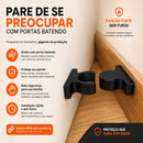 Kit 5 Trava Porta Adesiva 3M Prendedor de Porta Fixador Batente Segura