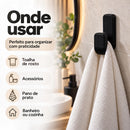 Kit 4 Ganchos Adesivos 3M Para Banheiro Cozinha Sem Furar