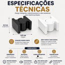 Kit 5 Trava Porta Adesiva 3M Prendedor de Porta Fixador Batente Segura