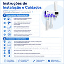 Porta Escova de Dentes com Dispenser de Pasta Dental