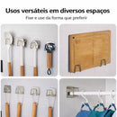 Kit 12 Suportes Gancho Aço inoxidável Porta Esponja Para bucha de Pia Prateleira de Cozinha