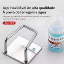 Kit 12 Suportes Gancho Aço inoxidável Porta Esponja Para bucha de Pia Prateleira de Cozinha